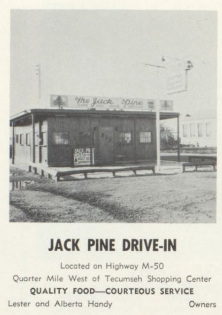 Jack Pine Drive-In and Motel - 1959 Tecumseh High School Yearbook